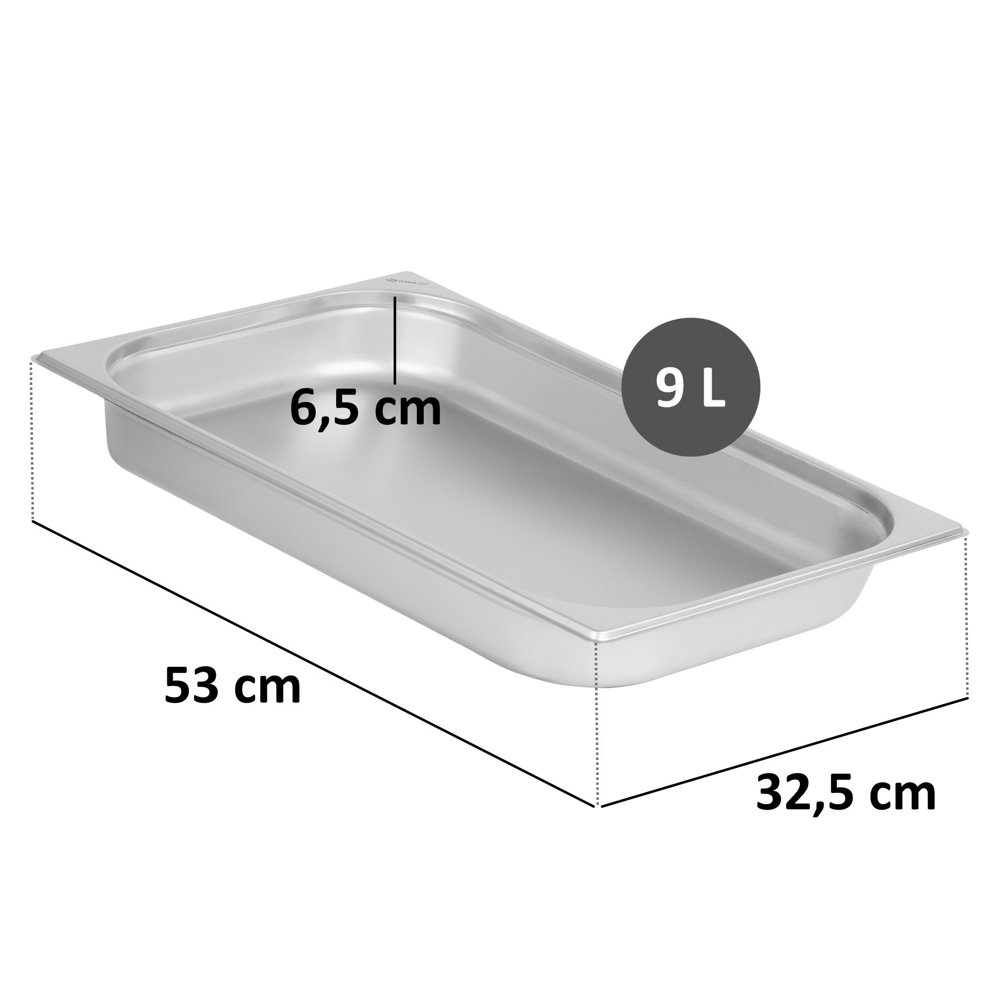 GN containers for chafing dishes, stainless steel