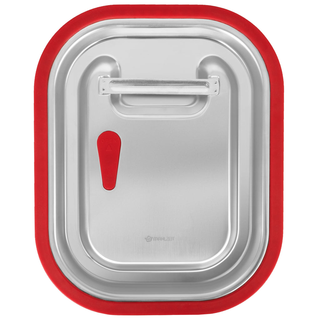 Lid for GN containers, stainless steel, with silicone rim