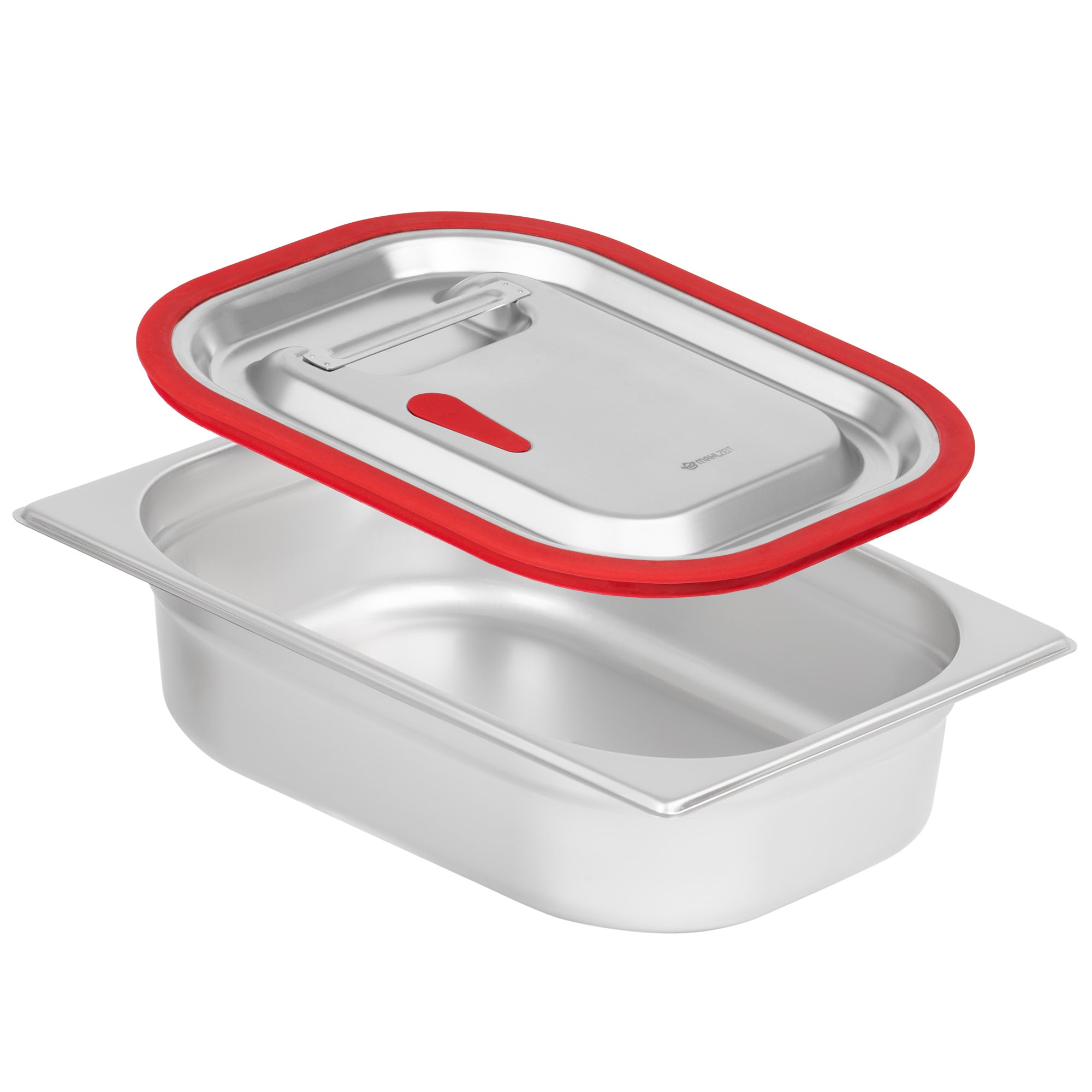Lid for GN containers, stainless steel, with silicone rim