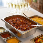 GN containers for chafing dishes, stainless steel