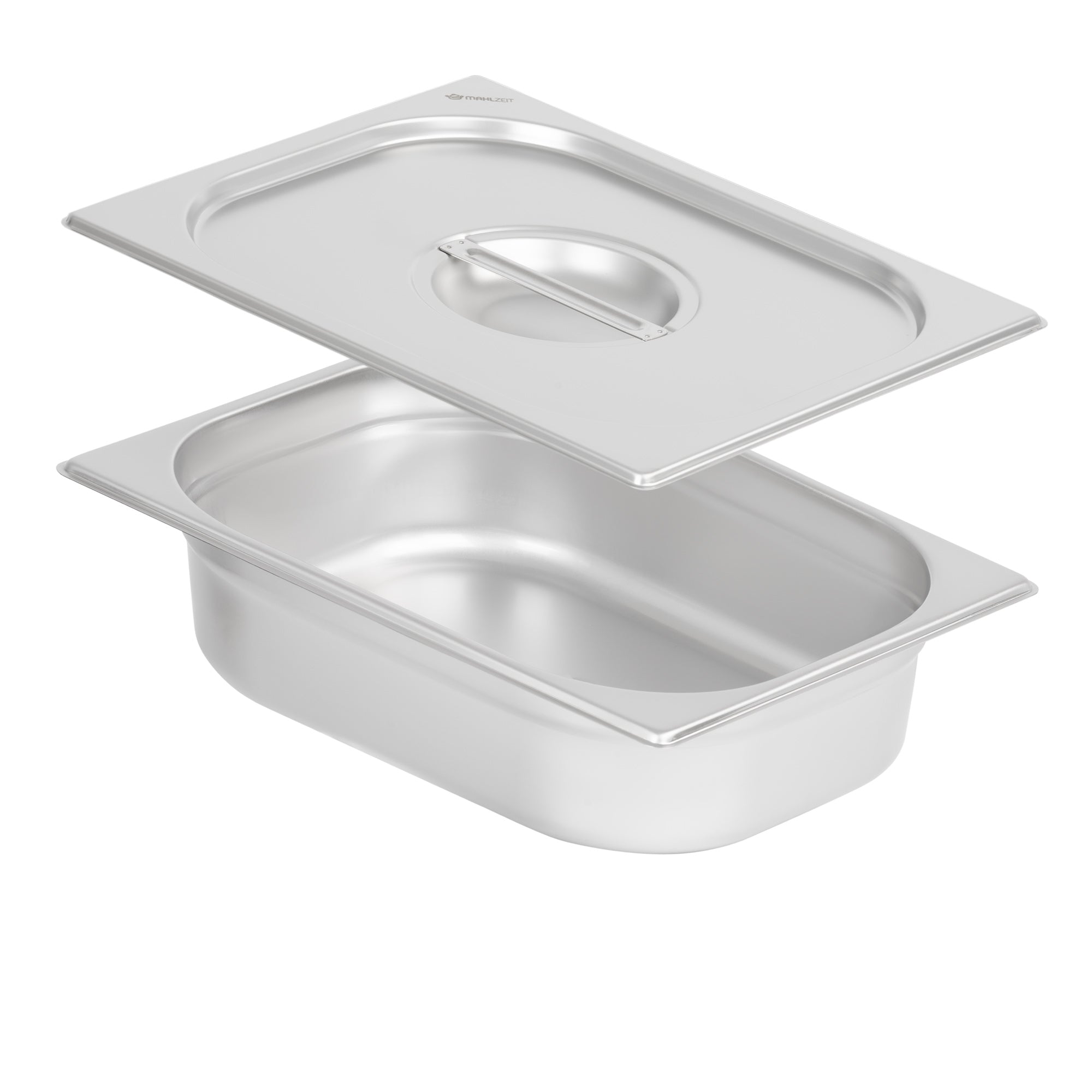 GN container for chafing dish, stainless steel, including lid