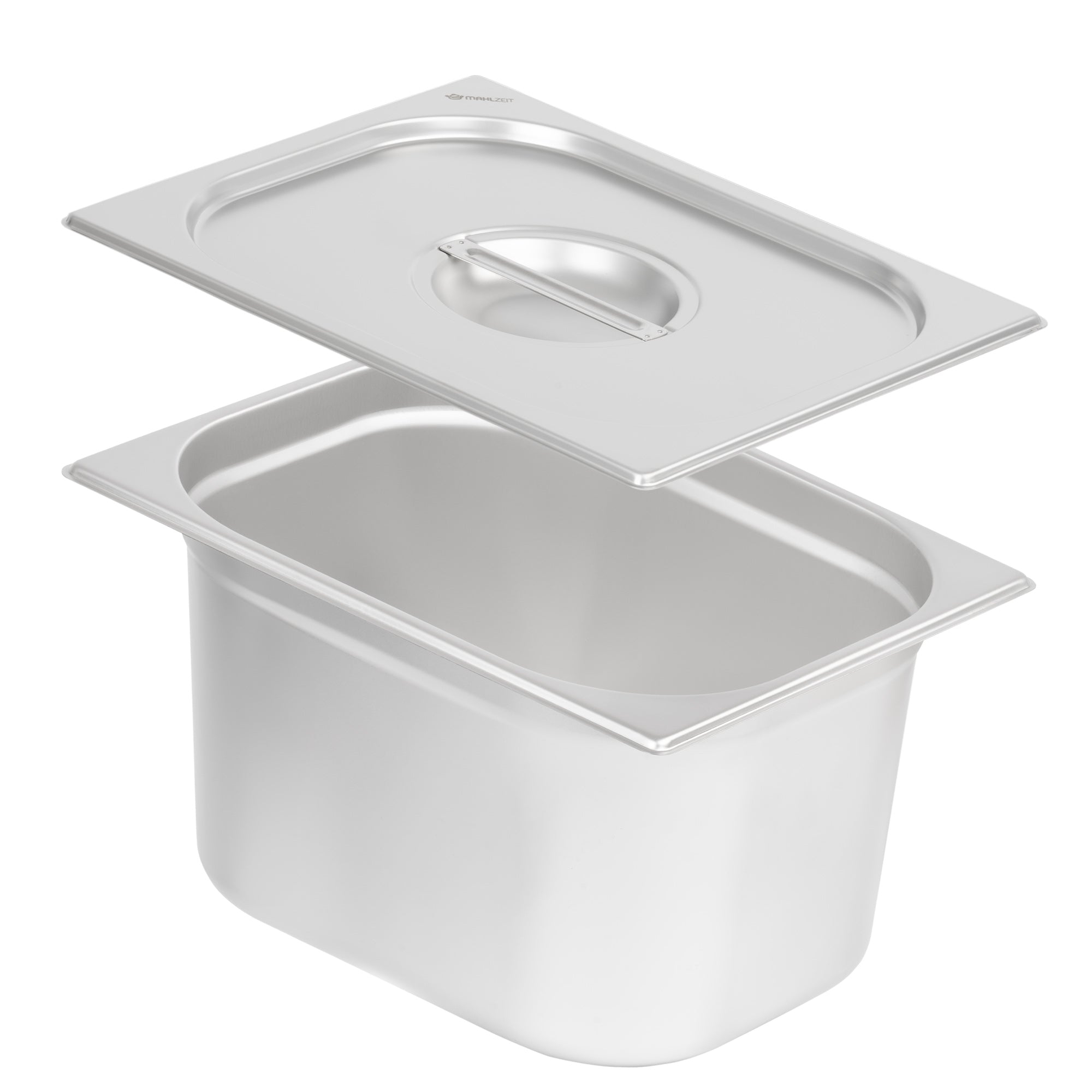 GN container for chafing dish, stainless steel, including lid