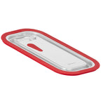 Lid for GN containers, stainless steel, with silicone rim