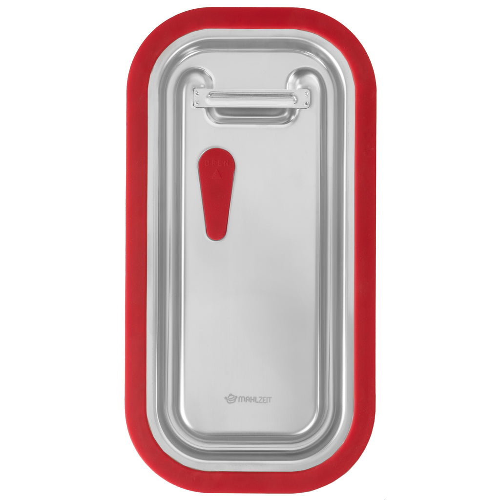 Lid for GN containers, stainless steel, with silicone rim