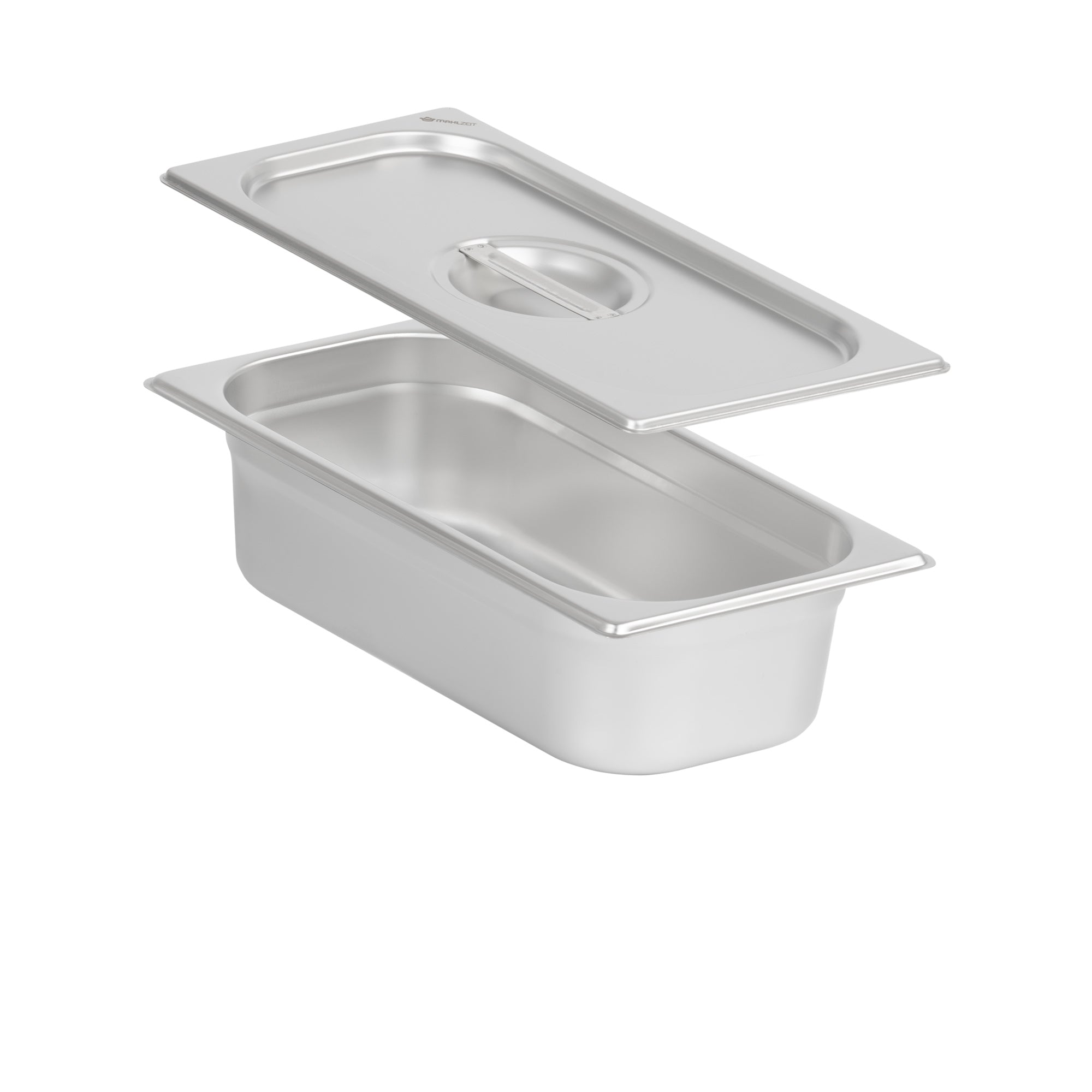 GN container for chafing dish, stainless steel, including lid
