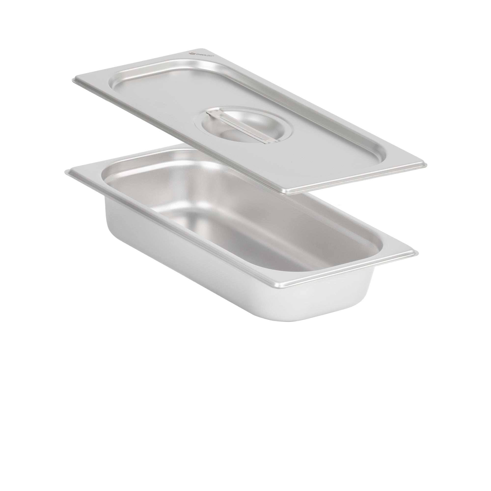 GN container for chafing dish, stainless steel, including lid
