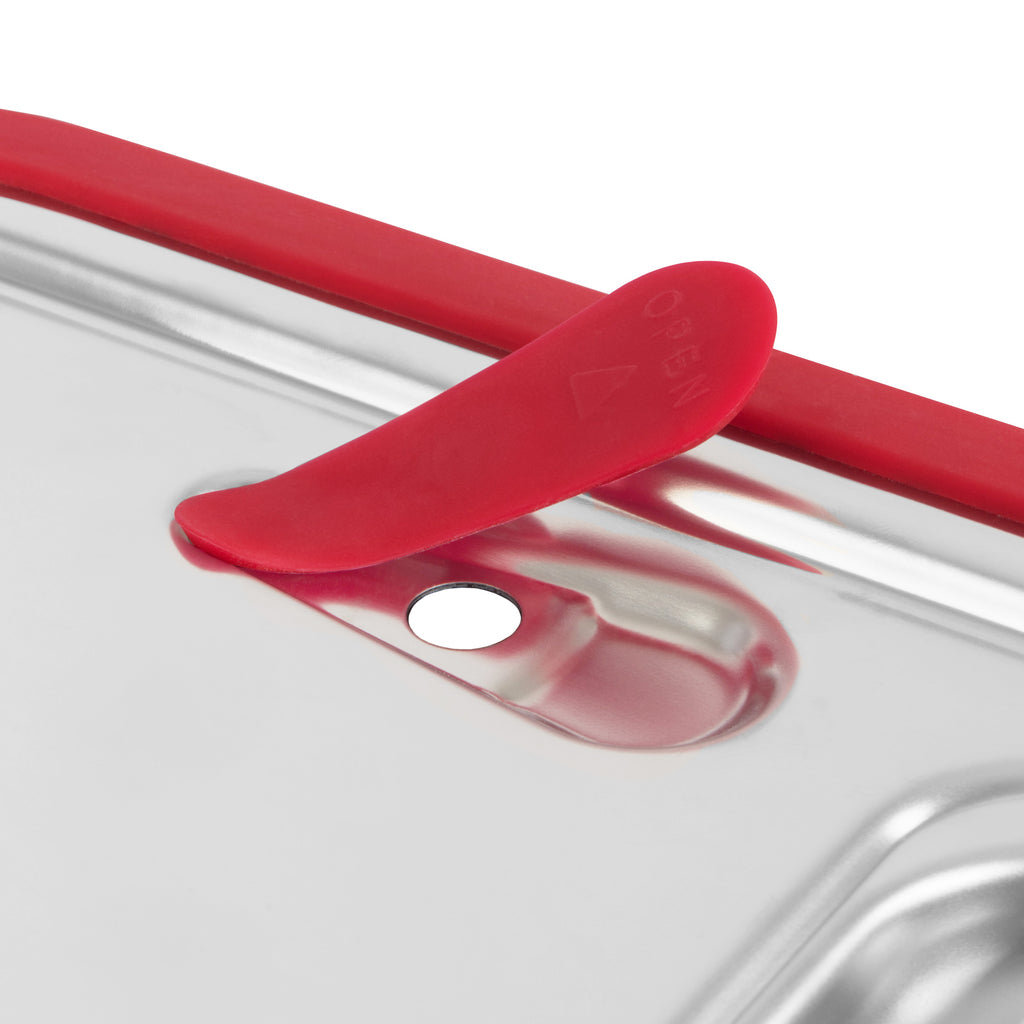 Lid for GN containers, stainless steel, with silicone rim