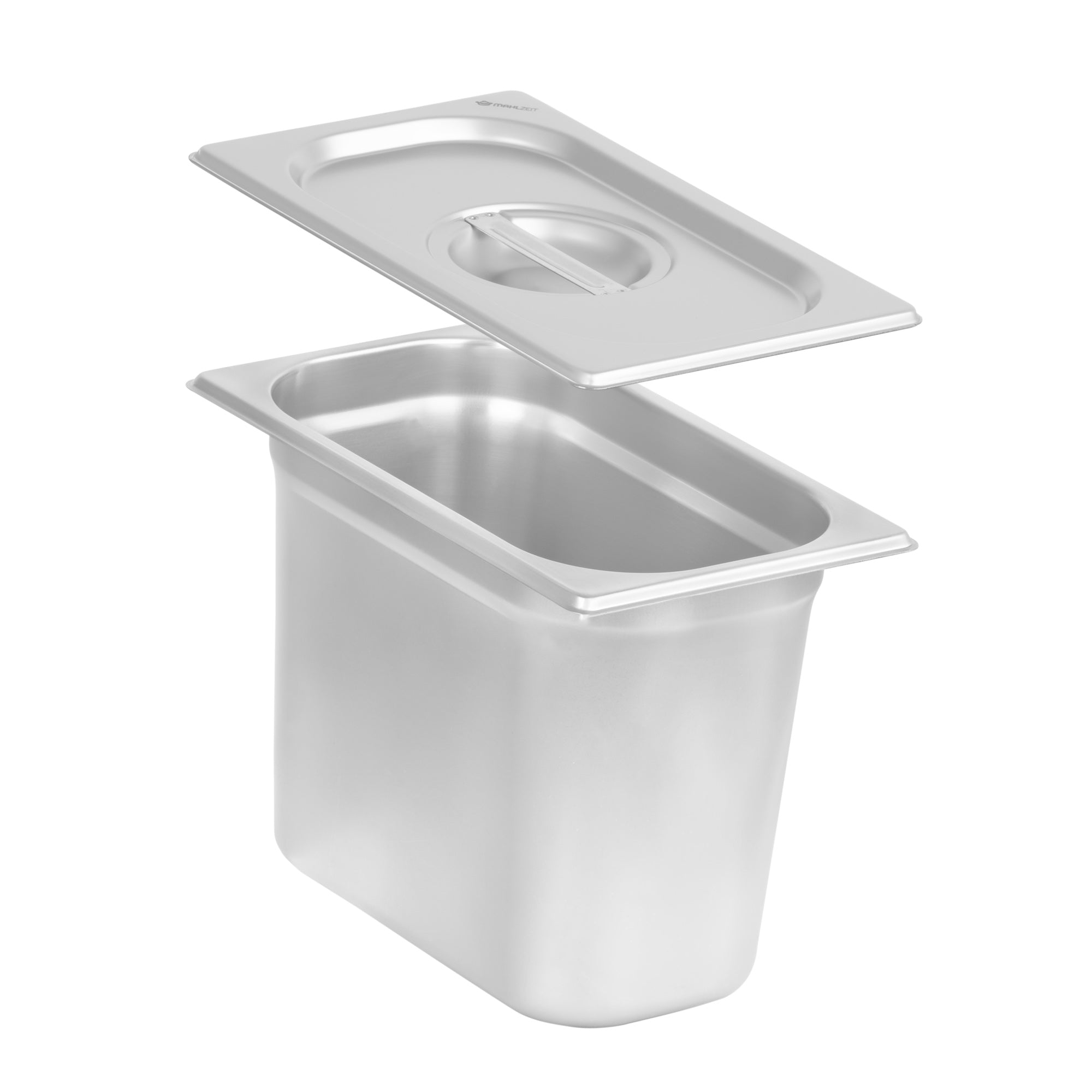 GN container for chafing dish, stainless steel, including lid