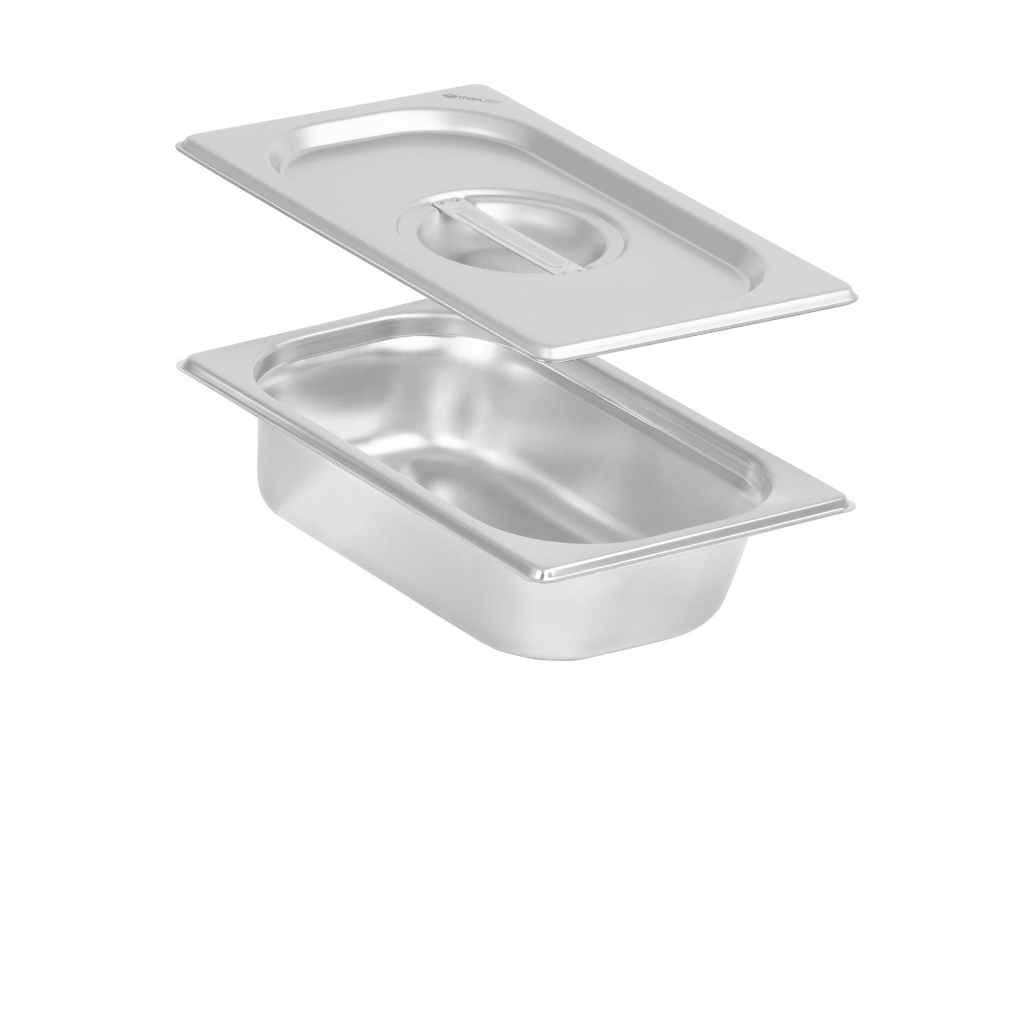GN container for chafing dish, stainless steel, including lid