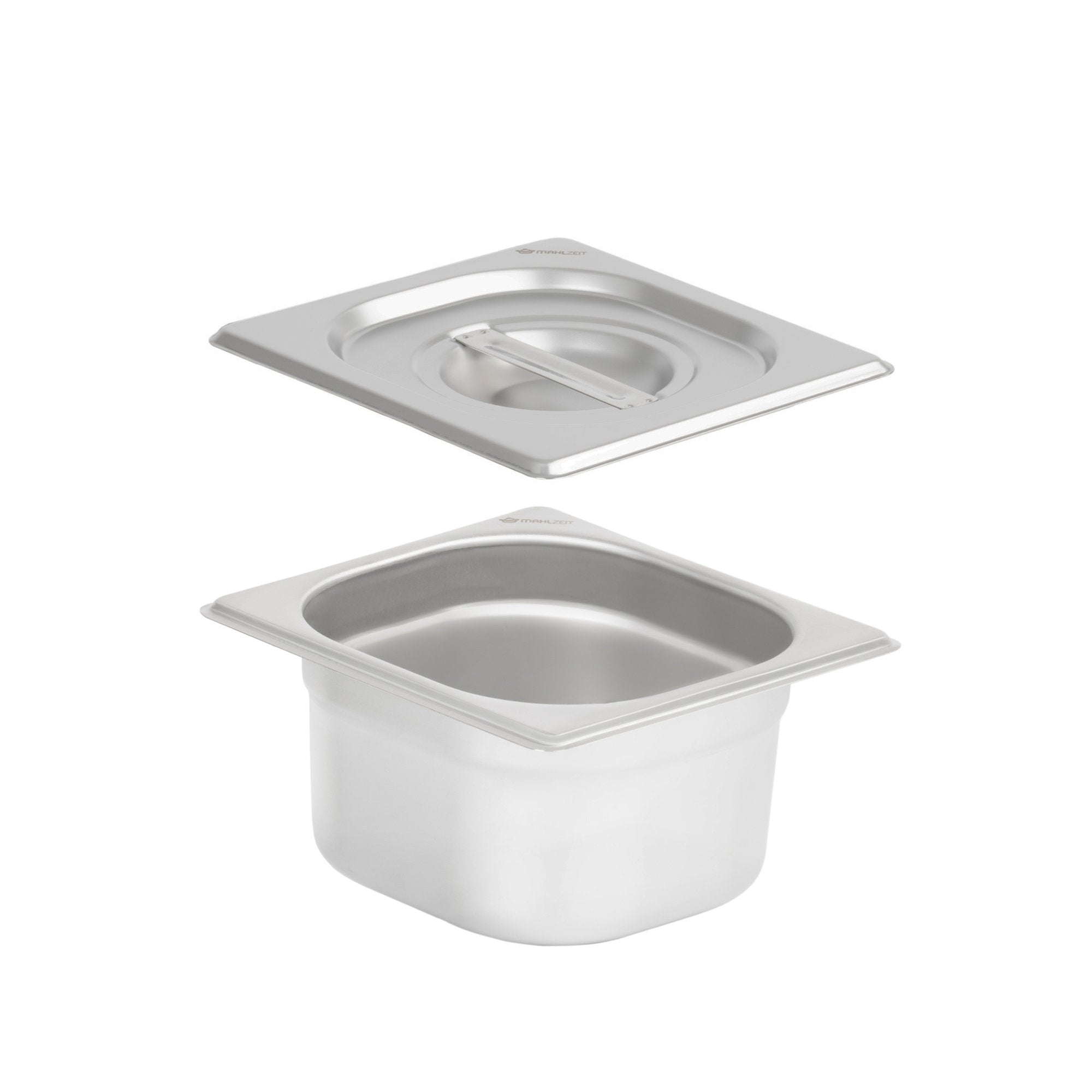 GN container for chafing dish, stainless steel, including lid