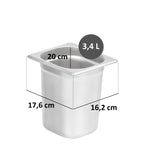 GN containers for chafing dishes, stainless steel