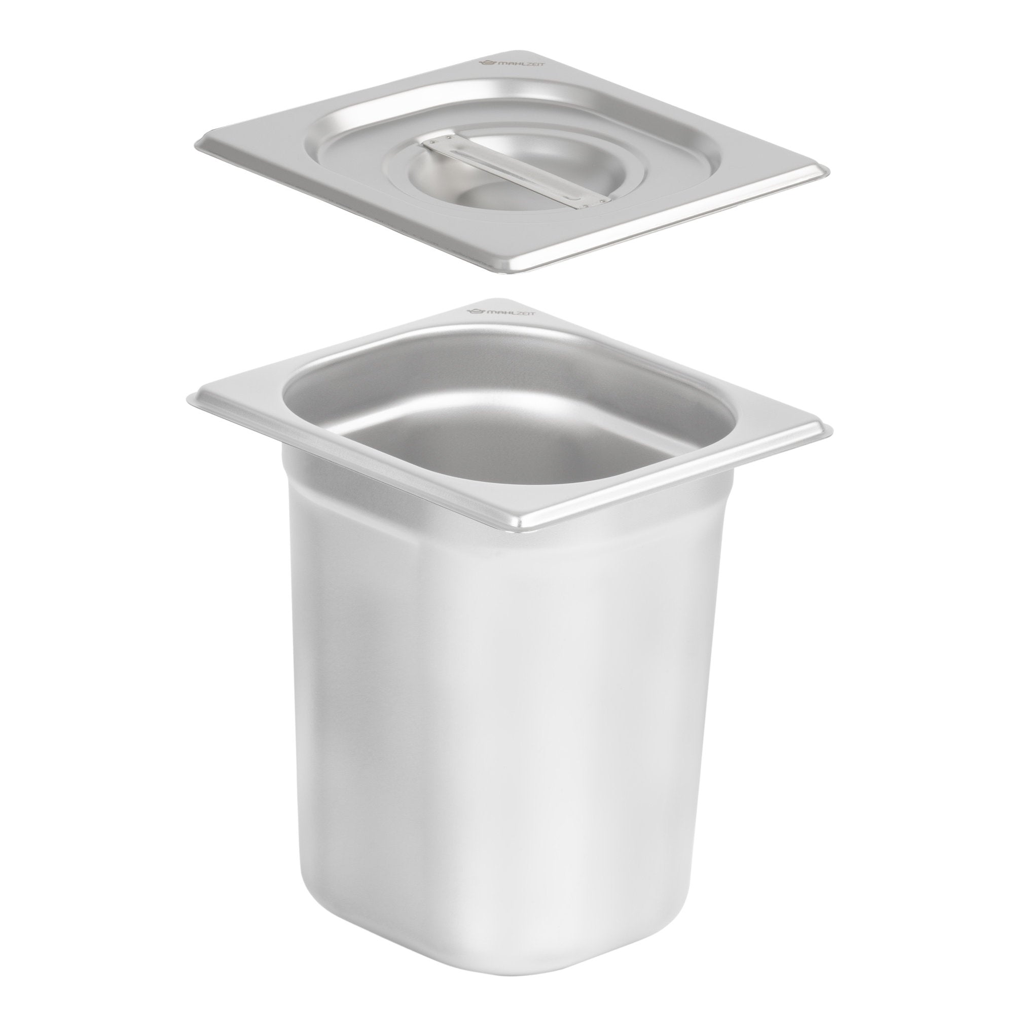 GN container for chafing dish, stainless steel, including lid