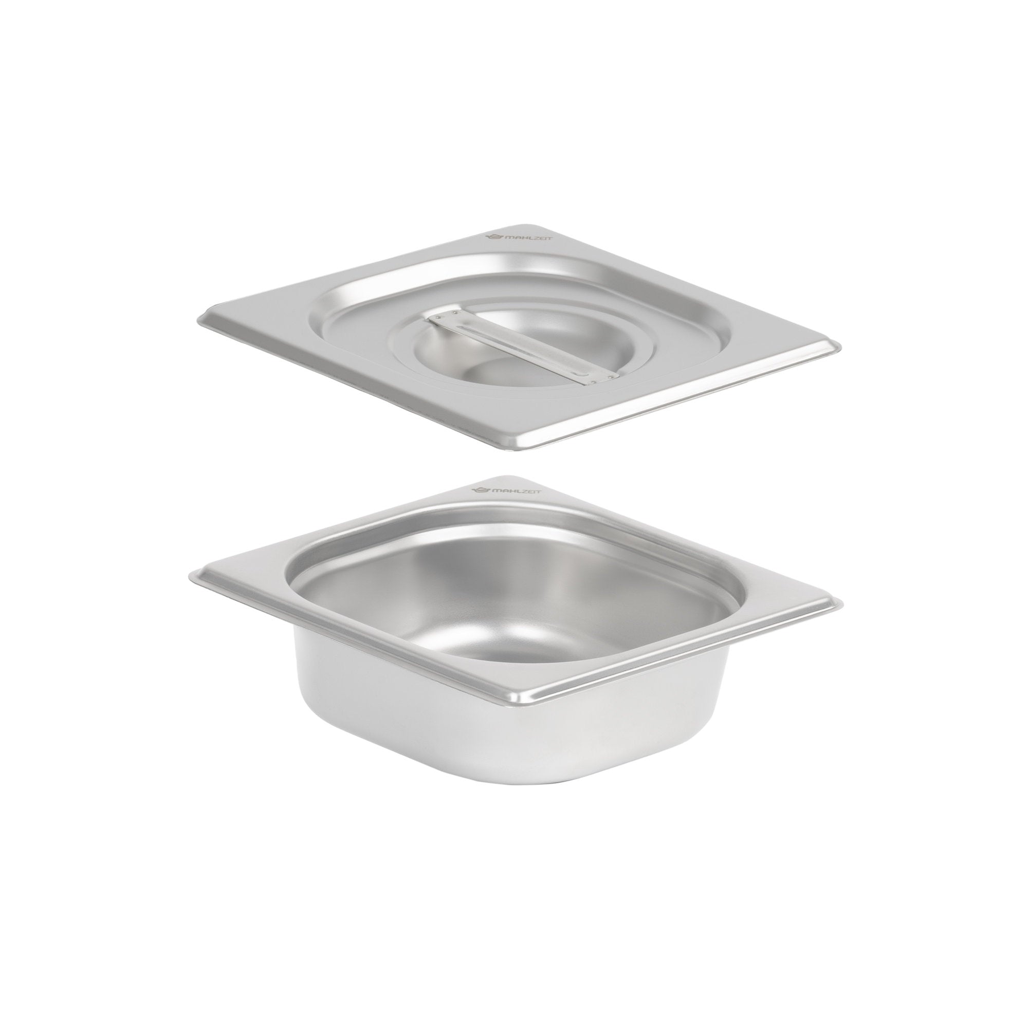 GN container for chafing dish, stainless steel, including lid