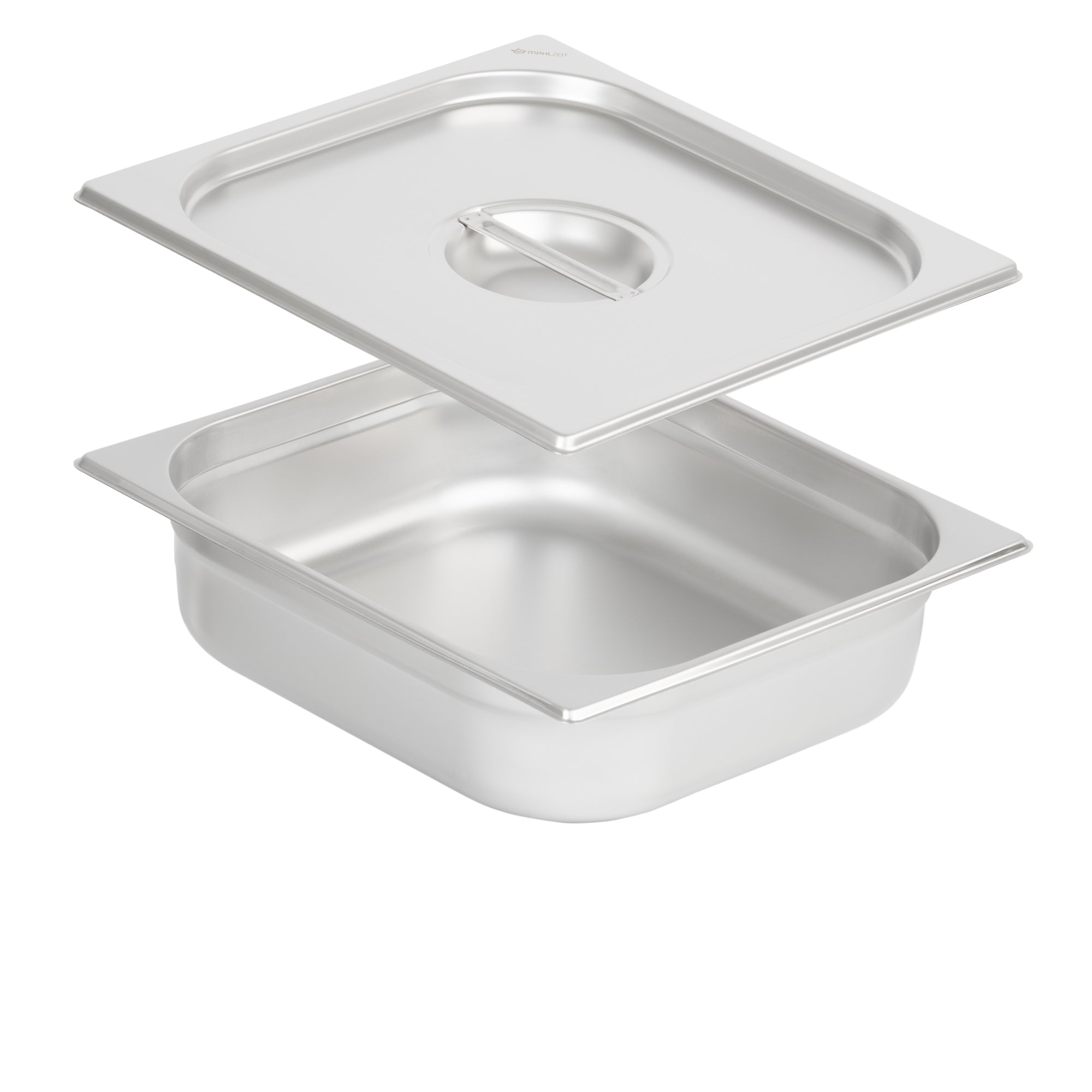 GN container for chafing dish, stainless steel, including lid