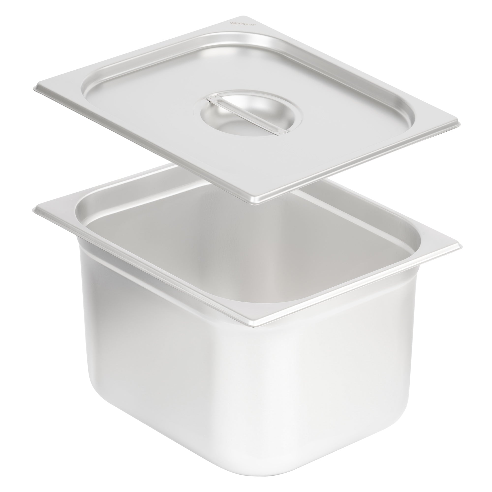 GN container for chafing dish, stainless steel, including lid