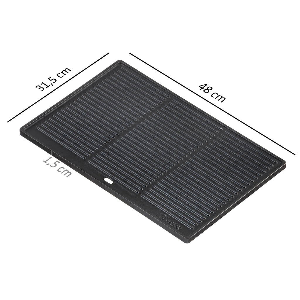 Wendeplatte, Gusseisen, Grillplatte