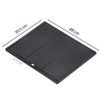Reversible griddle, cast iron, grill plate