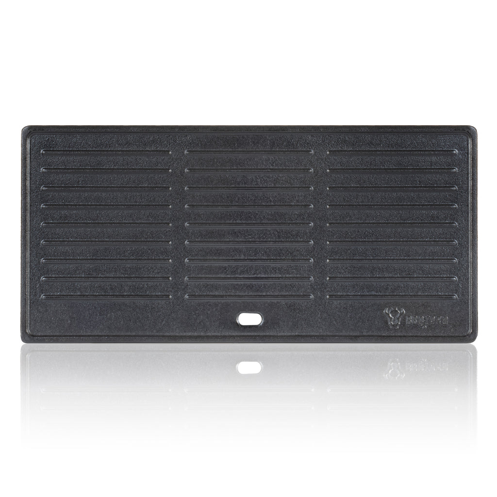 Reversible griddle, cast iron, grill plate