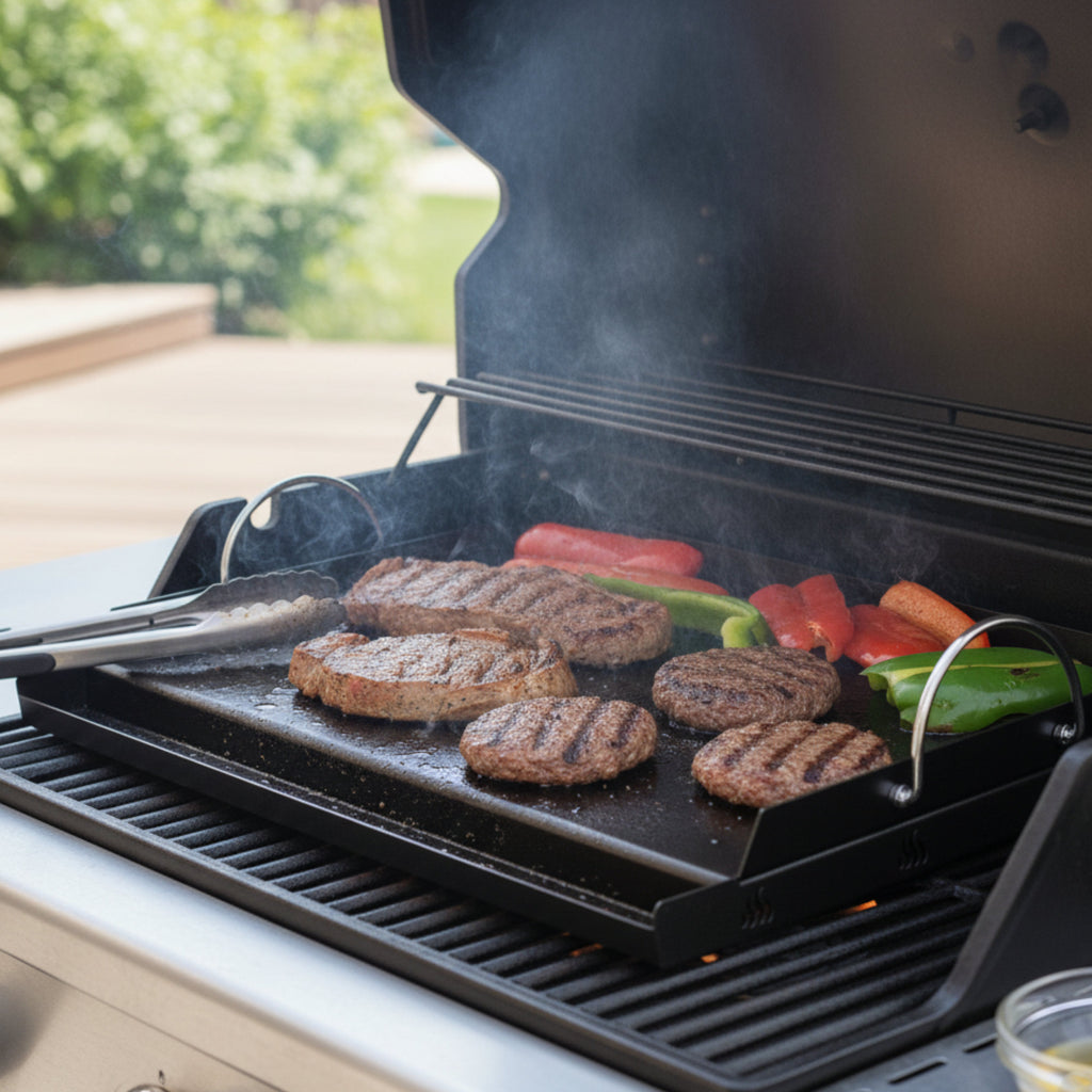 Grillplatte, 63 x 41 cm, keramikbeschichtet