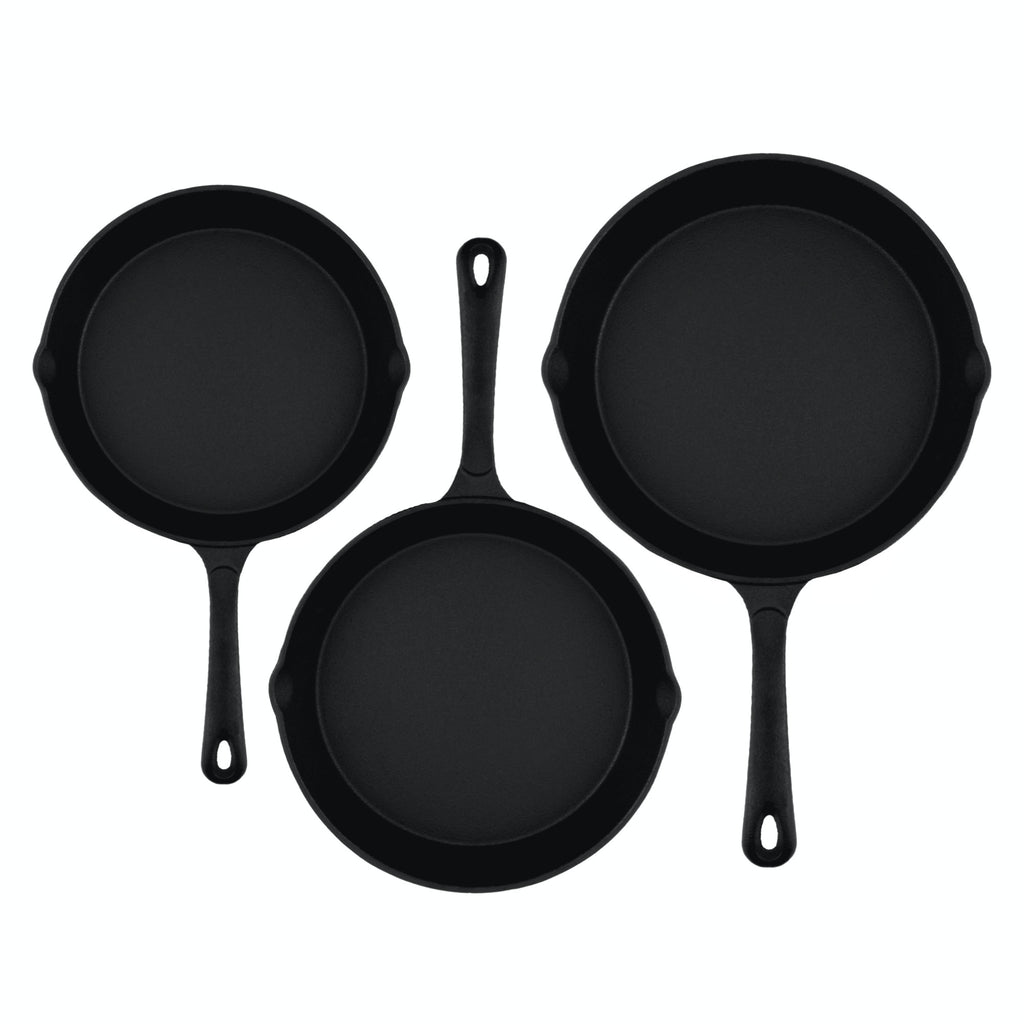 "Ultimate PRO3+" pan set, 3-piece, cast iron