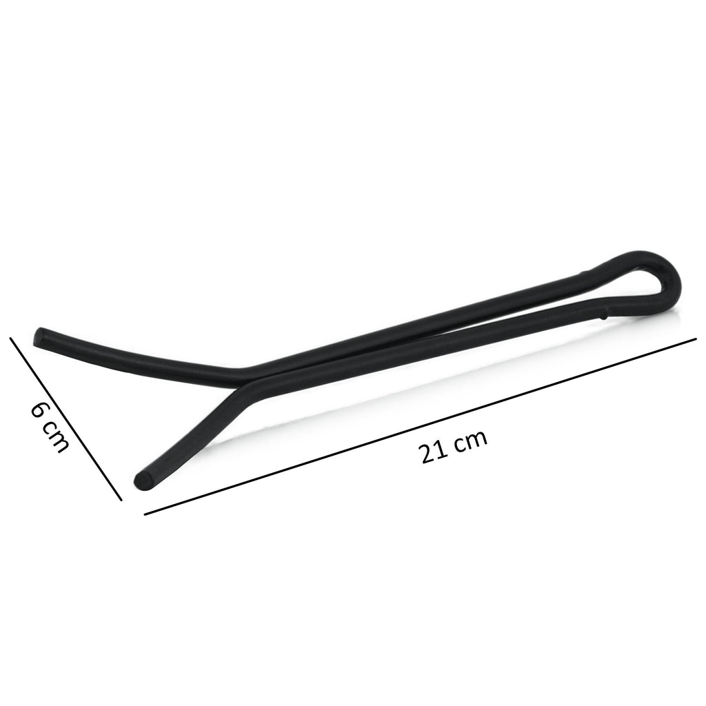 Lève-grille, 21 x 6,5 x 1 cm, acier, noir