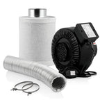 Grow Set "Premium", Ø100mm, inkl. Rohrlüfter, Aktivkohlefilter, Flexschlauch