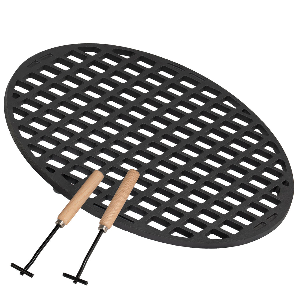 Grillrost, Ø 54 cm, Gusseisen, pre-seasoned, für Ø 57 cm Kugelgrill