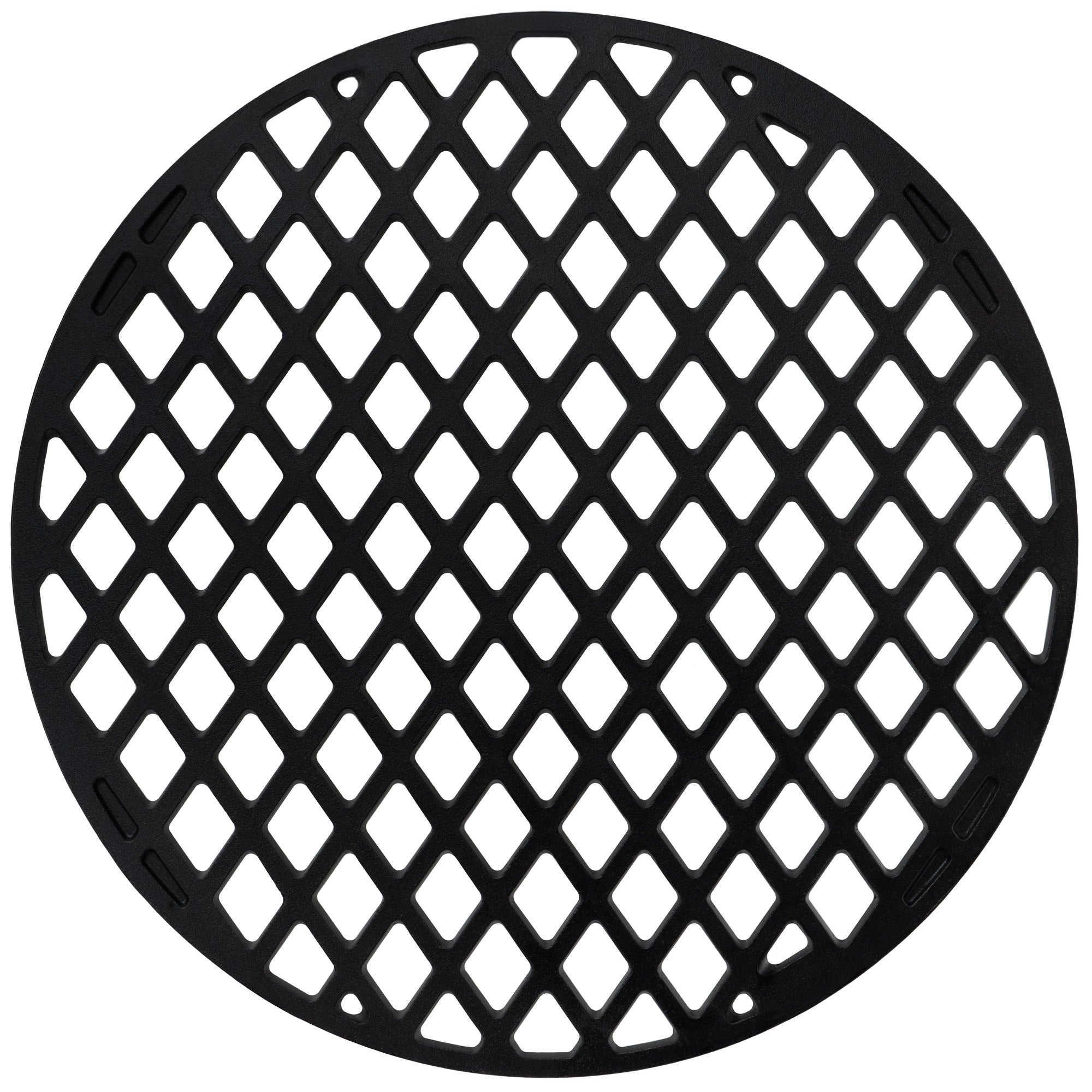 Grille de barbecue, Ø 54 cm, en fonte pré-culottée, pour barbecue à charbon de bois Ø 57 cm