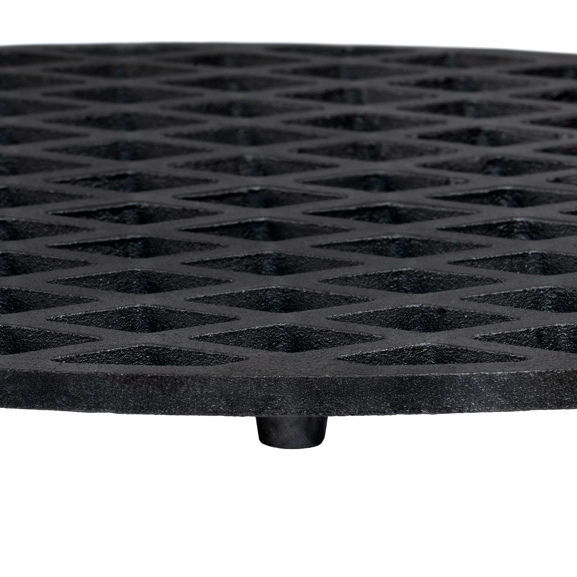 Grille de barbecue, Ø 54 cm, en fonte pré-culottée, pour barbecue à charbon de bois Ø 57 cm