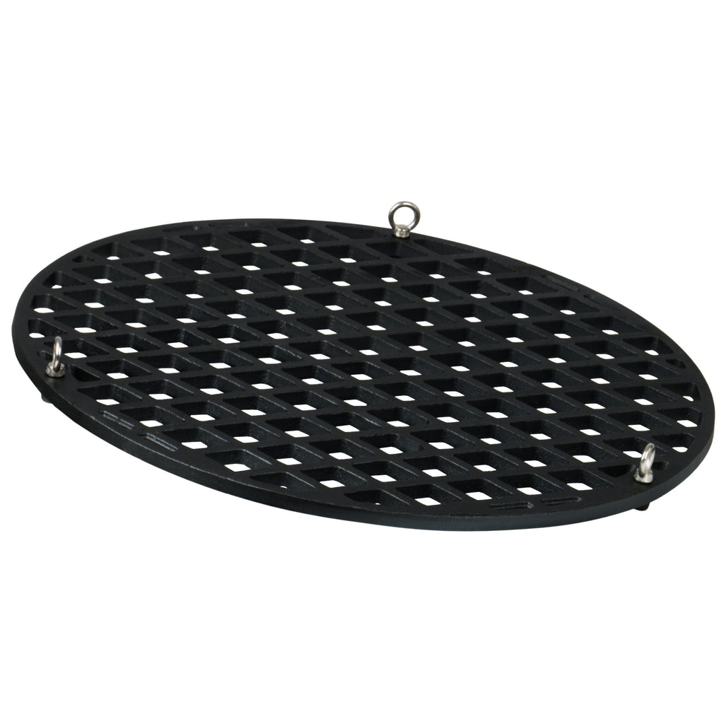 Grillrost, Ø 54 cm, Gusseisen, pre-seasoned, inkl. Seilaufhängung