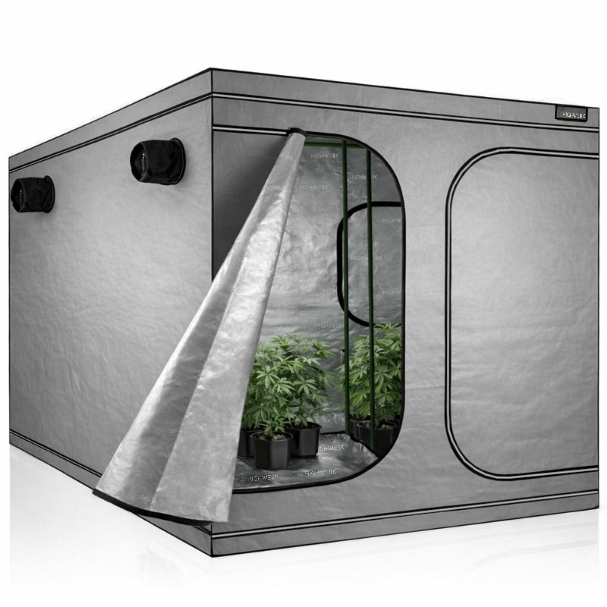 Tente de culture, 200 x 200 x 200 cm, pour la culture de plantes d'intérieur