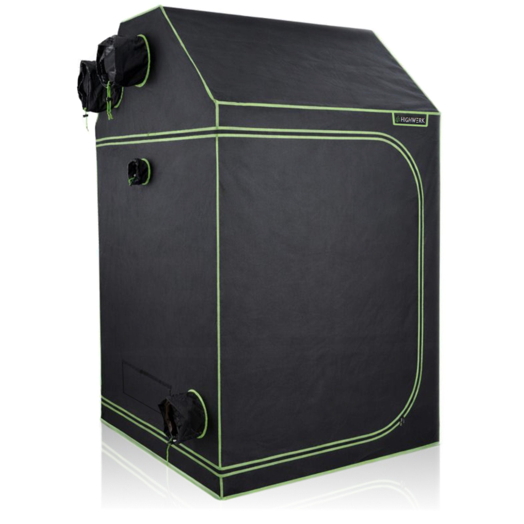 Zuchtzelt, 120 x 120 x 180 cm, schwarz/grün, Pflanzenzucht Indoor