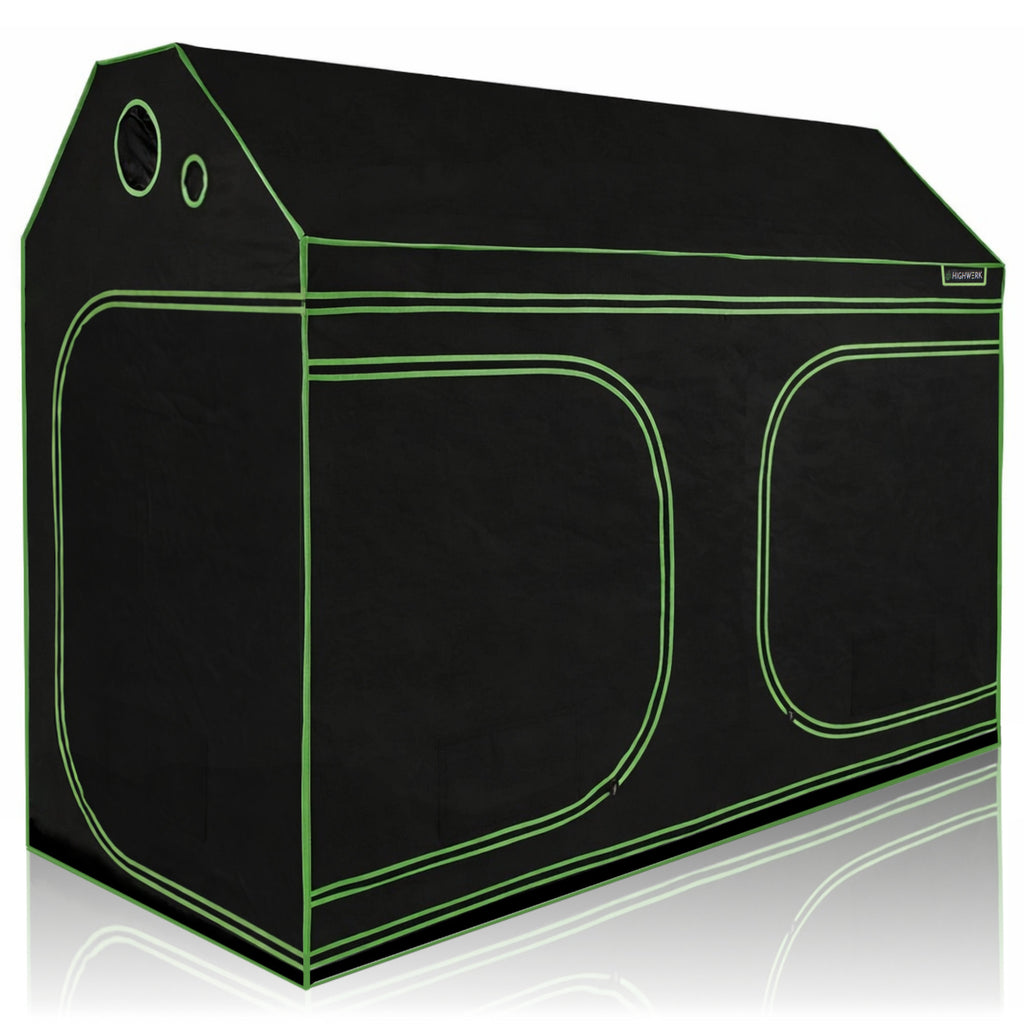 Tente de culture, 240 x 120 x 180 cm, noir/vert, pour la culture de plantes d'intérieur