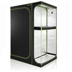 Tente de culture, 160 x 120 x 205 cm, noir/vert, pour la culture de plantes d'intérieur