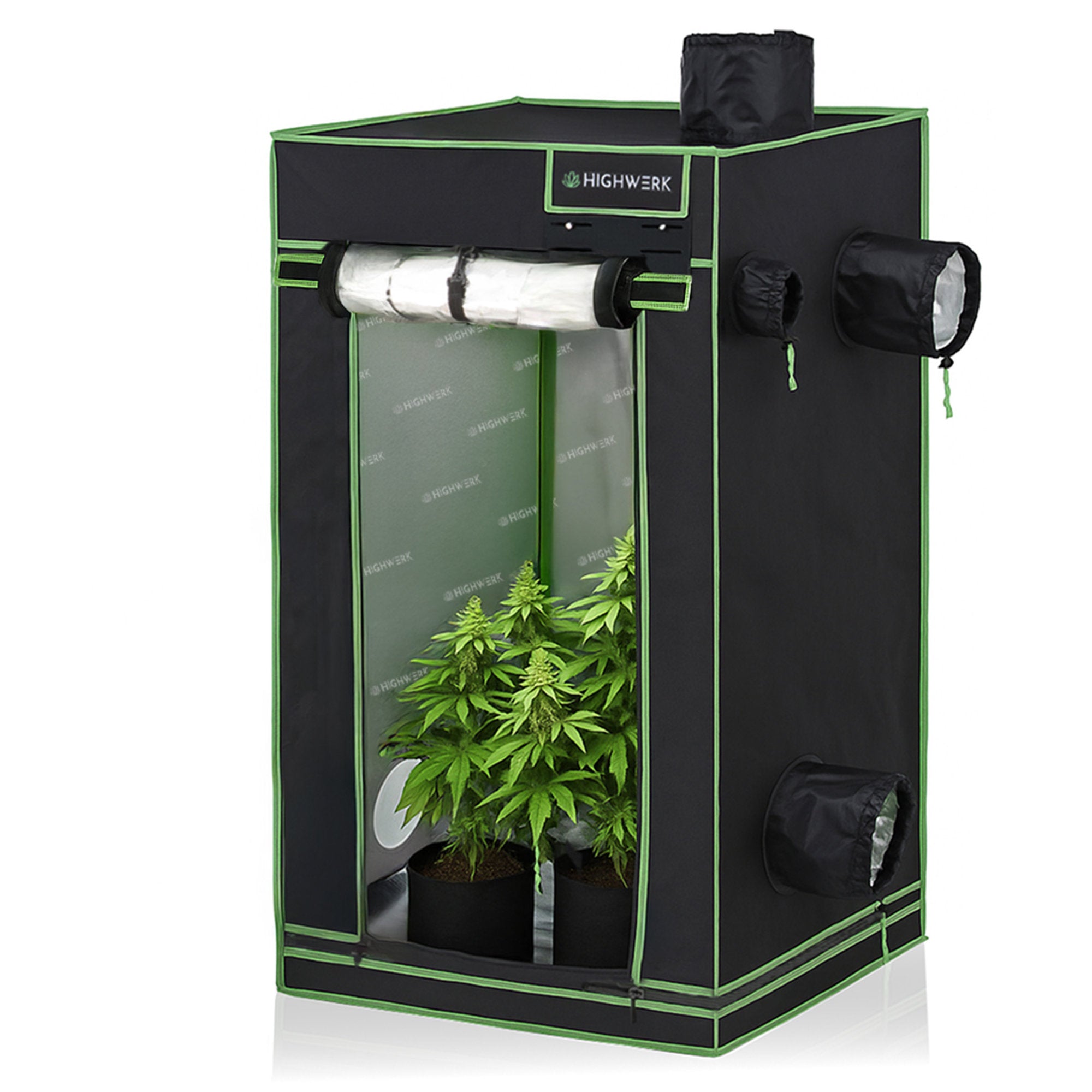 Grow tent, black/green, indoor plant cultivation