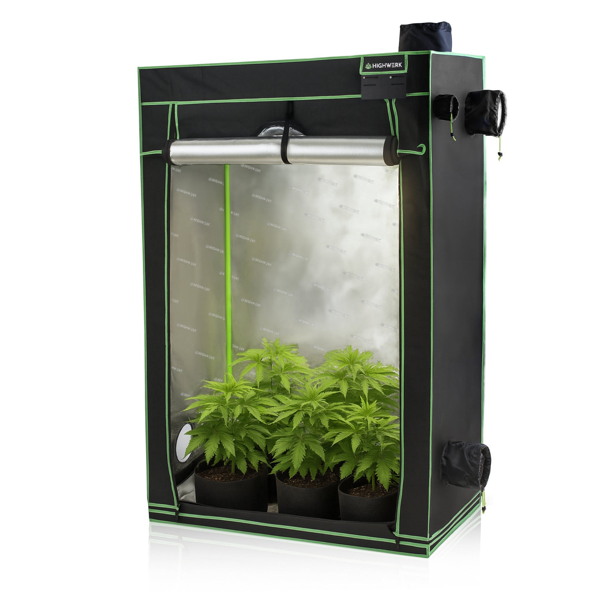Grow tent, black/green, indoor plant cultivation
