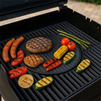 Griddle plate, cast iron, Ø 30 cm, plancha