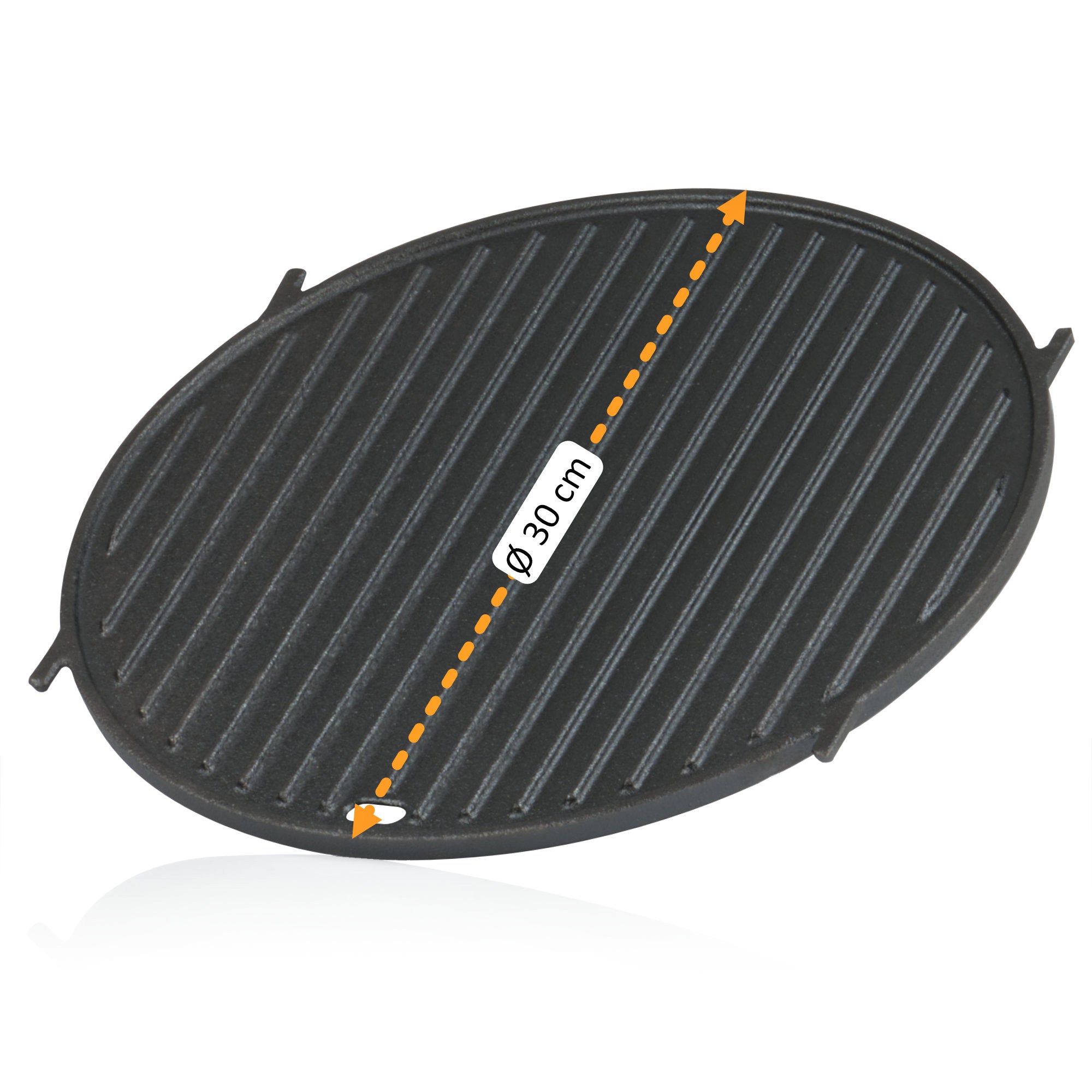 Plaque de cuisson en fonte, Ø 30 cm, plancha
