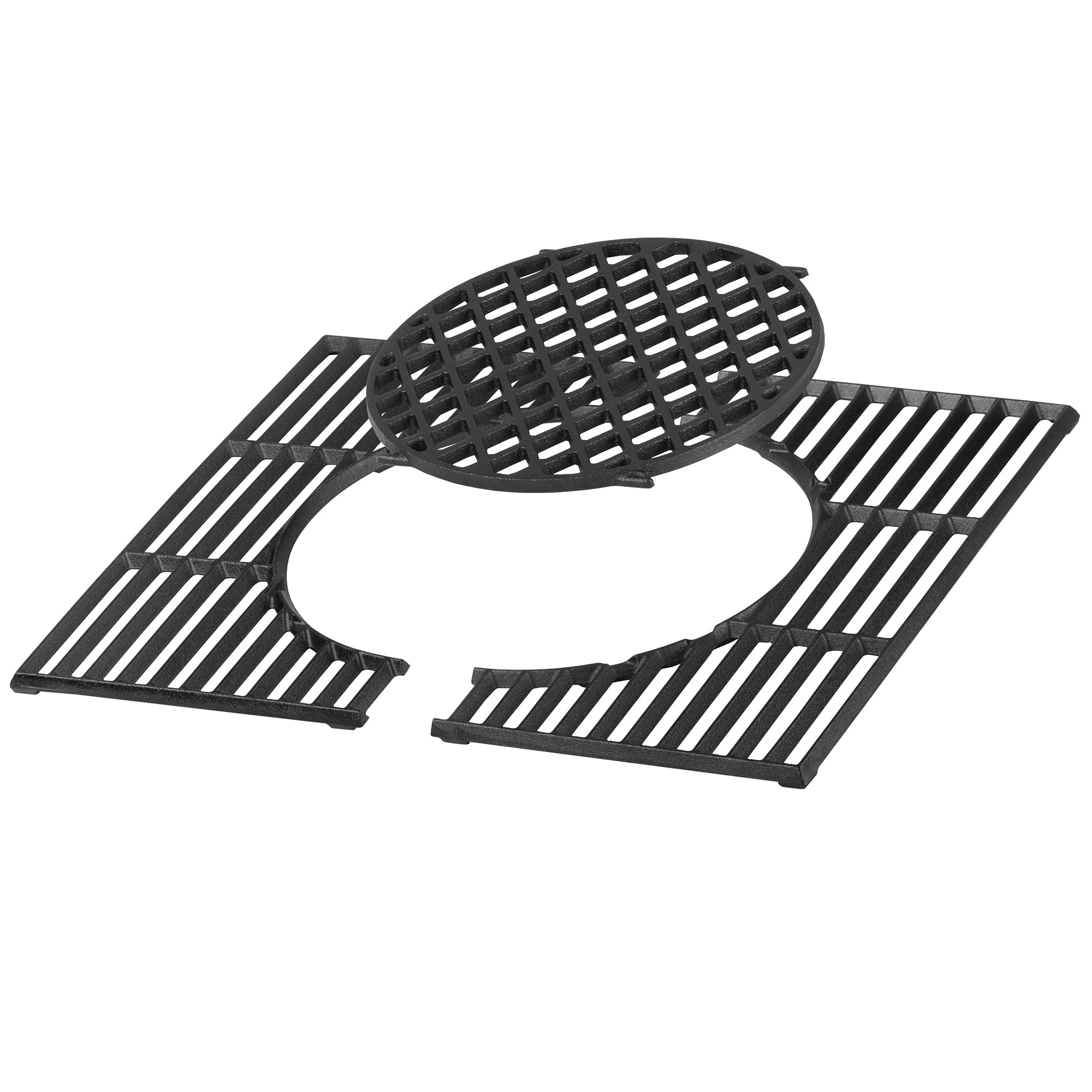 Système de grille de barbecue, en fonte, avec insert de grille.