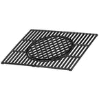 Système de grille de barbecue, en fonte, avec insert de grille.