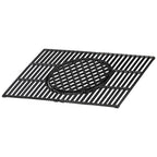 Système de grille de barbecue, en fonte, avec insert de grille.