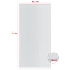 Plaque de polycarbonate alvéolaire, 6 mm, 121 x 60,5 cm, plaque de remplacement n° 1