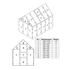 Plaques de polycarbonate alvéolaire, lot de 36, 6 mm, plaques de remplacement