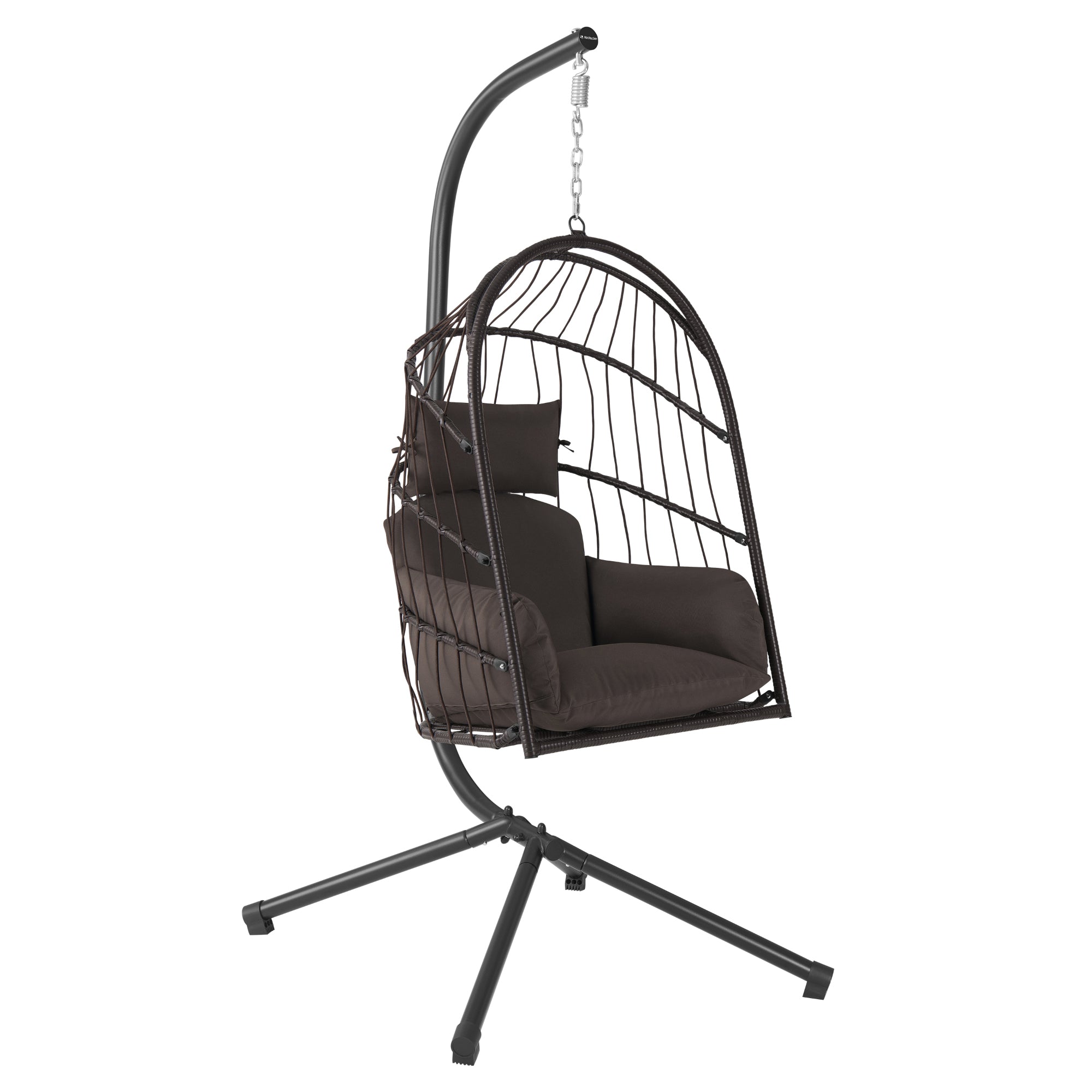 Hanging chair, flat seat, including frame