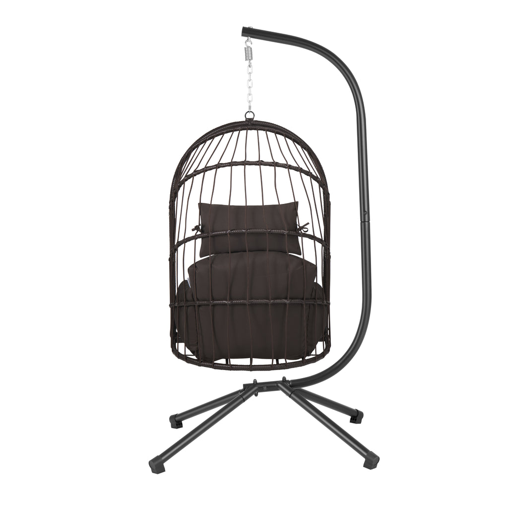 Hanging chair, flat seat, including frame