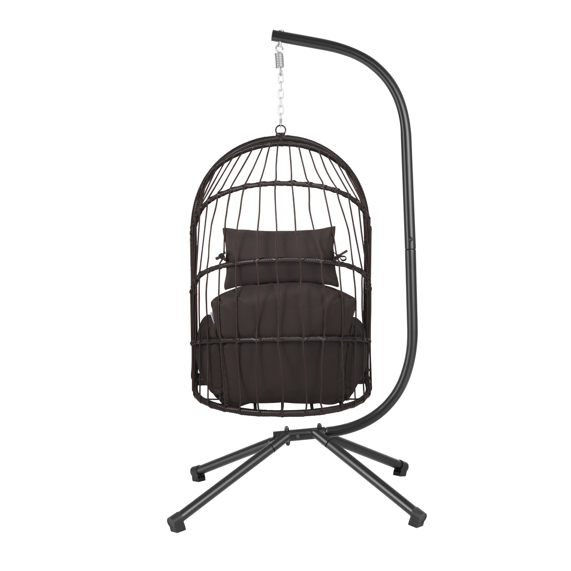 Hanging chair, flat seat, including frame