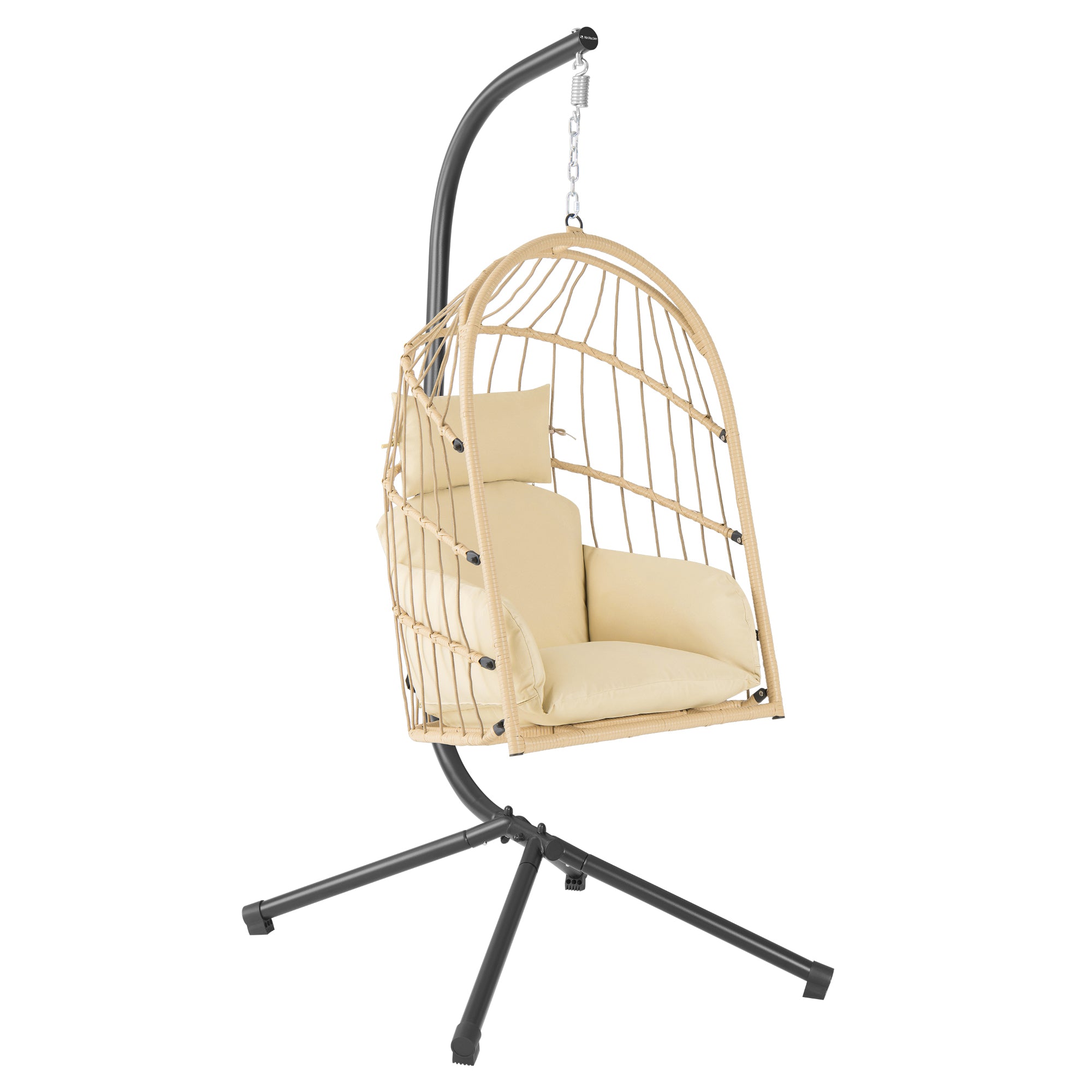 Hanging chair, flat seat, including frame