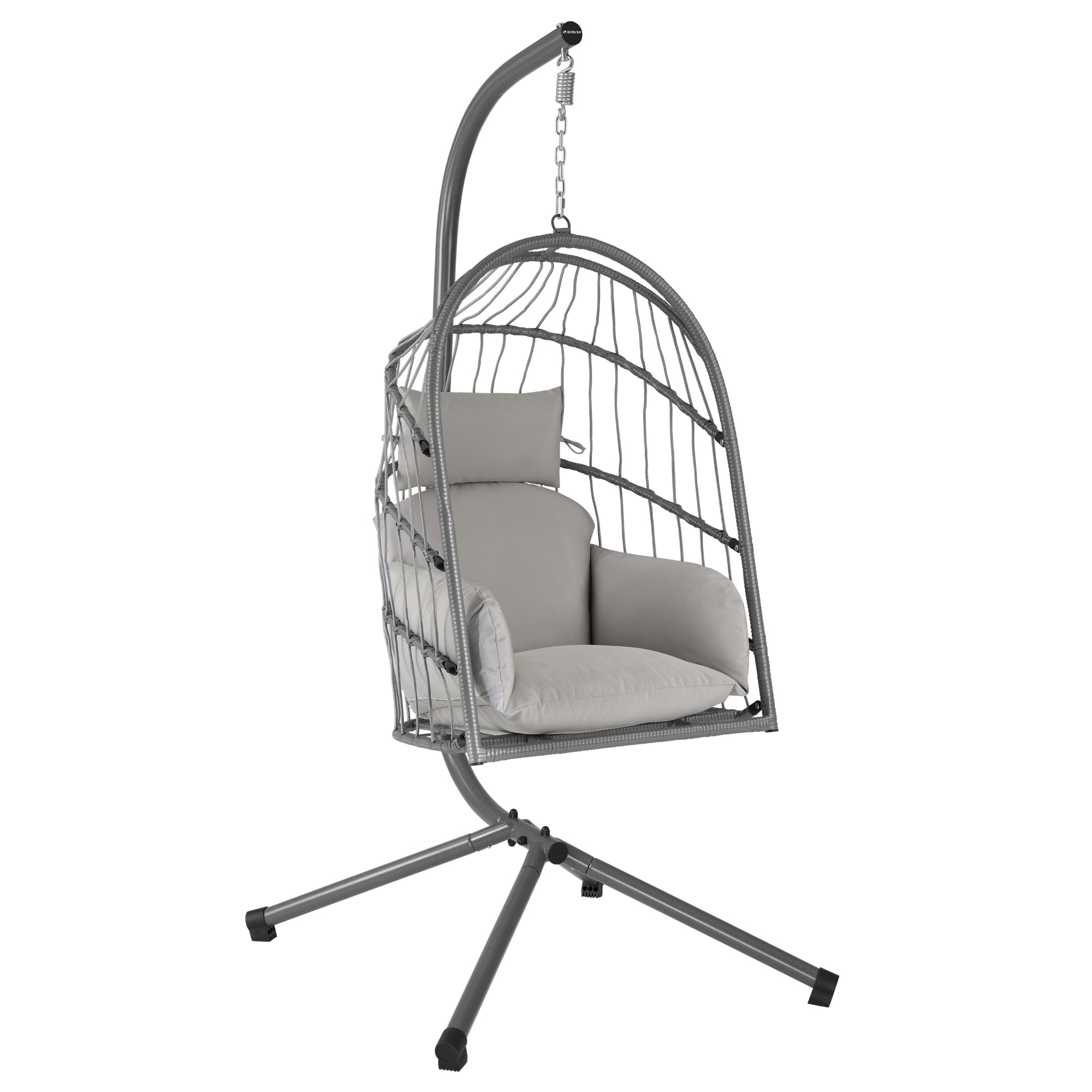 Hanging chair, flat seat, including frame