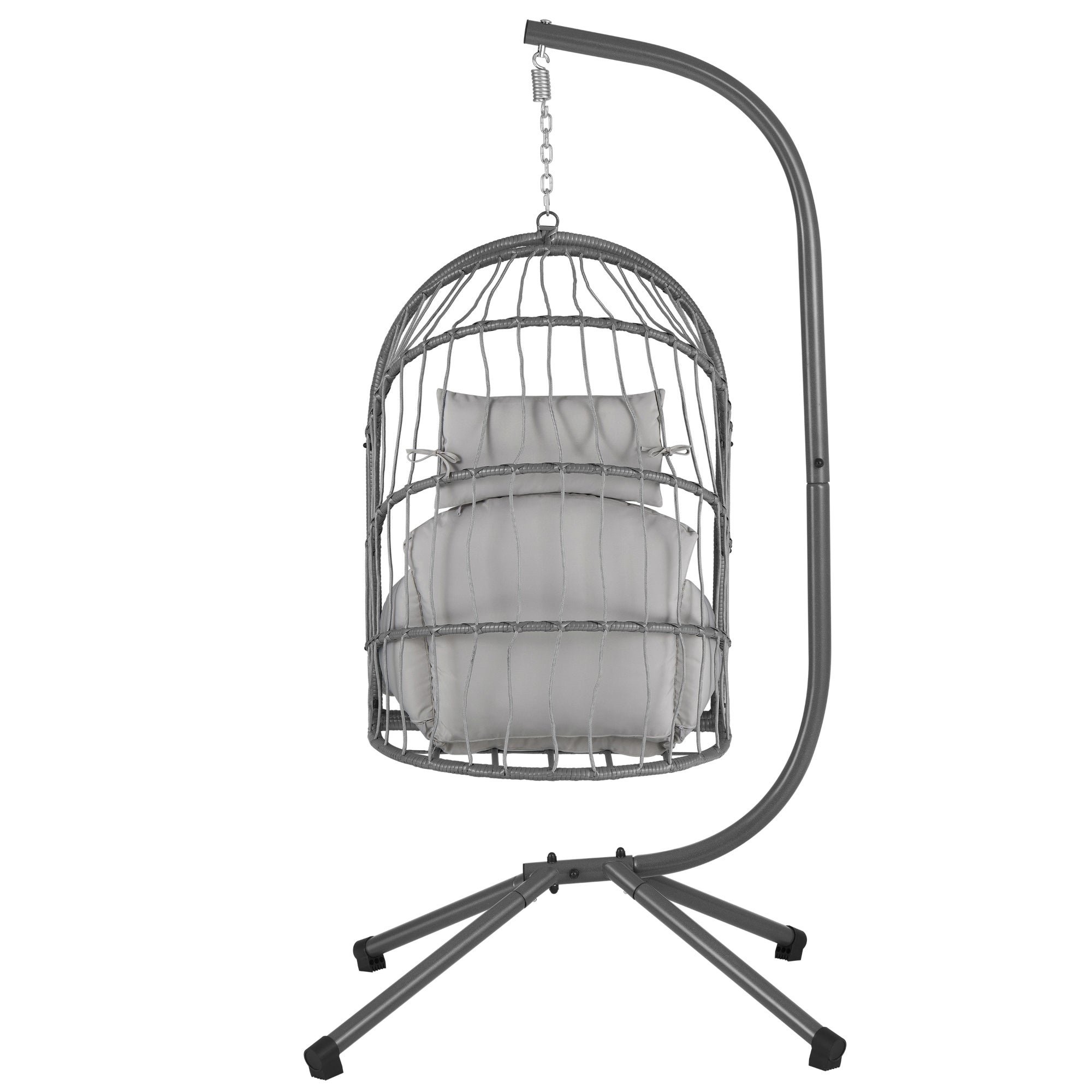 Hanging chair, flat seat, including frame