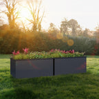 Carré potager, 150 x 75 x 77 cm, Anthracite RAL 7016